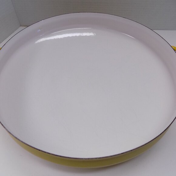 VTG Dansk IHQ Paella Pan 15" Enameled Steel Kobenstyle Jens Quistgaard MCM Franc - Picture 3 of 12